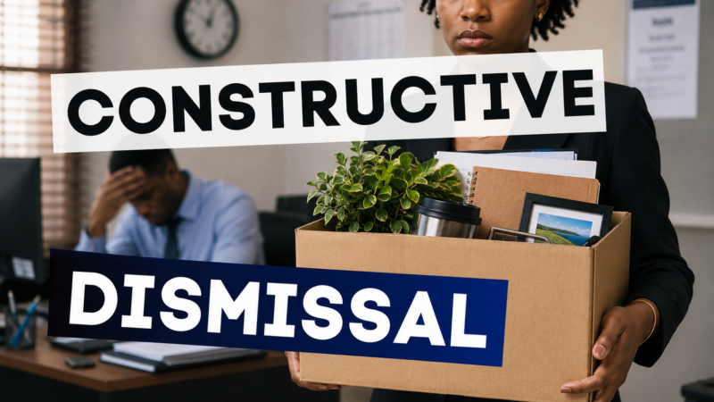 Know Your Rights: Constructive Dismissal Protects Workers Who Feel Forced to Resign