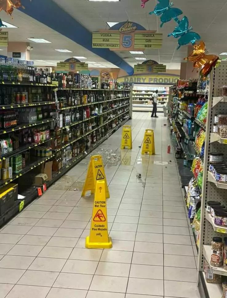 Earthquake Rattles Supermarket Shelves Across Antigua After 6.1 Magnitude Tremor