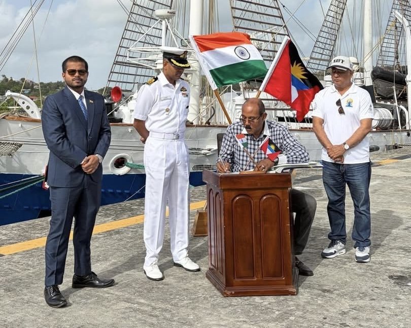 Indian Navy Training Ship Departs Antigua After Four-Day Goodwill Visit