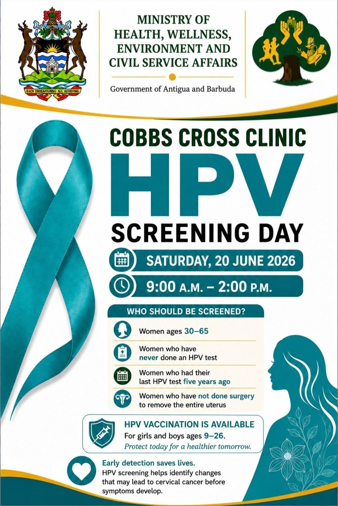 Cobbs Cross Clinic Offers Free HPV Screening for Women on June 20