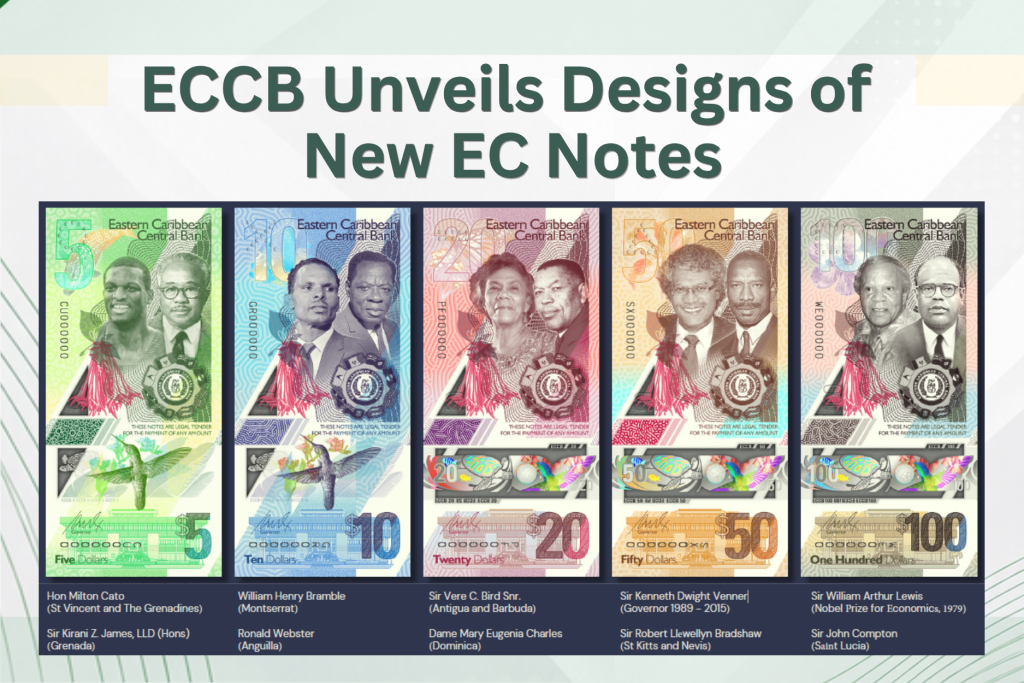 Sir VC Bird and Dame Eugenia Charles to Feature on New EC $20 Banknote