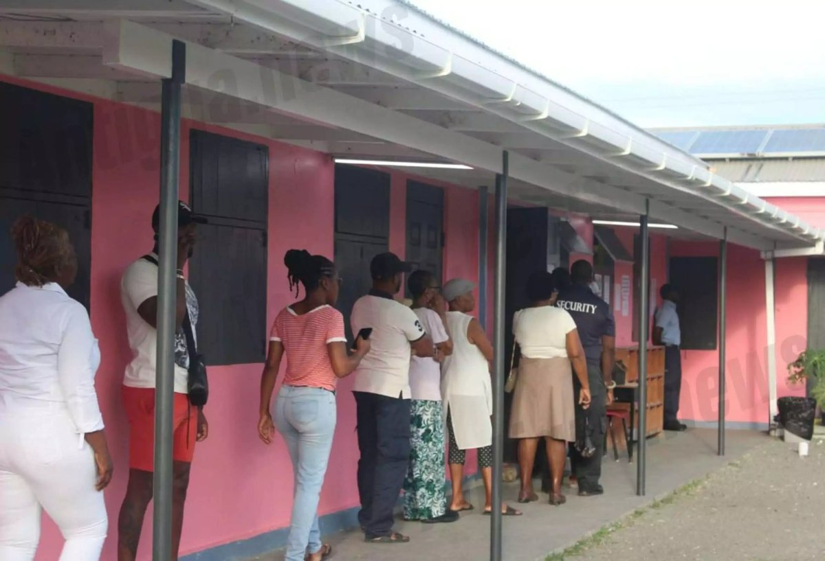 Antiguans Turn Out Across Nation as Election Day Voting Gets Underway