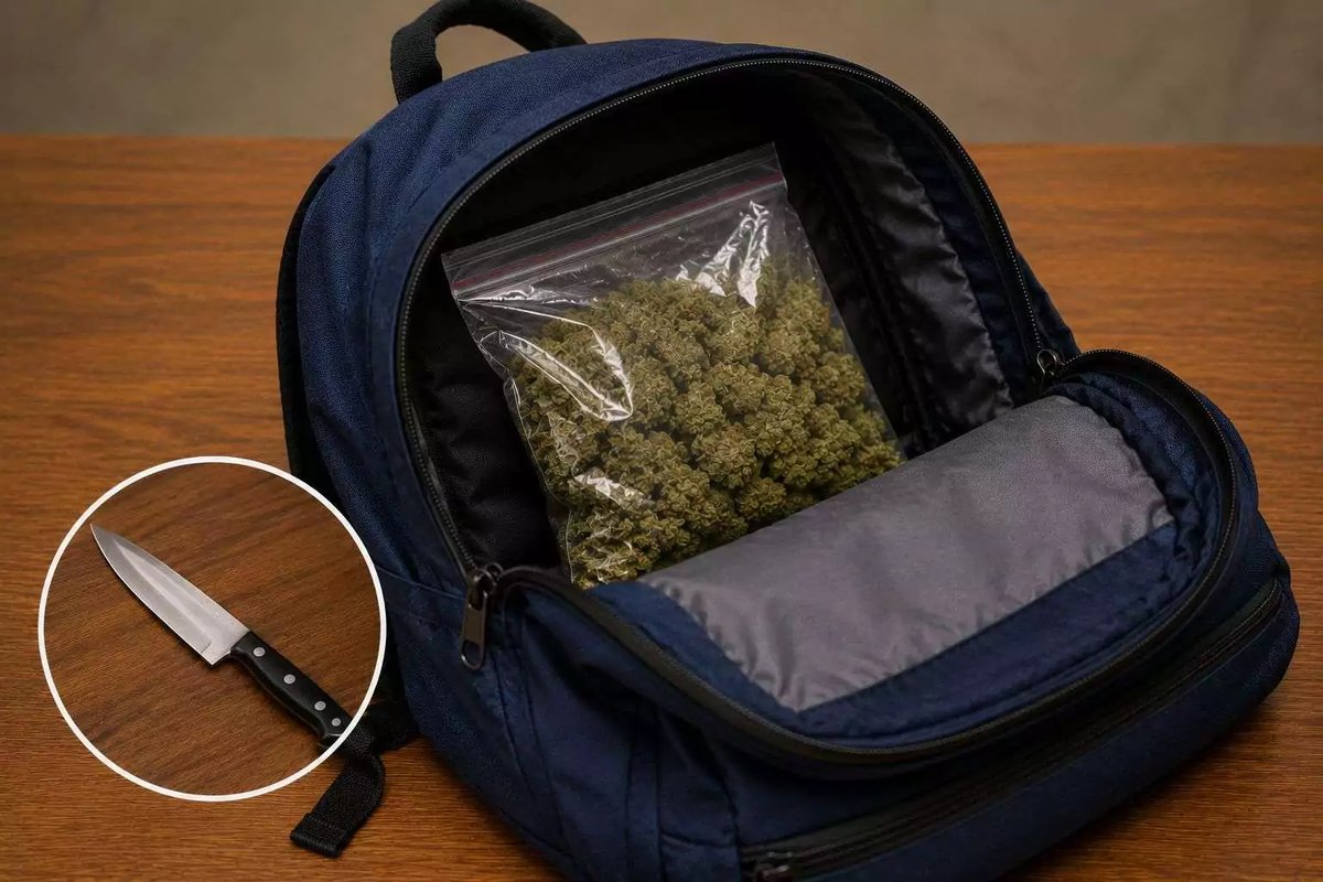 Missing Knife Inquiry Leads to Cannabis Discovery in Teen's School Bag
