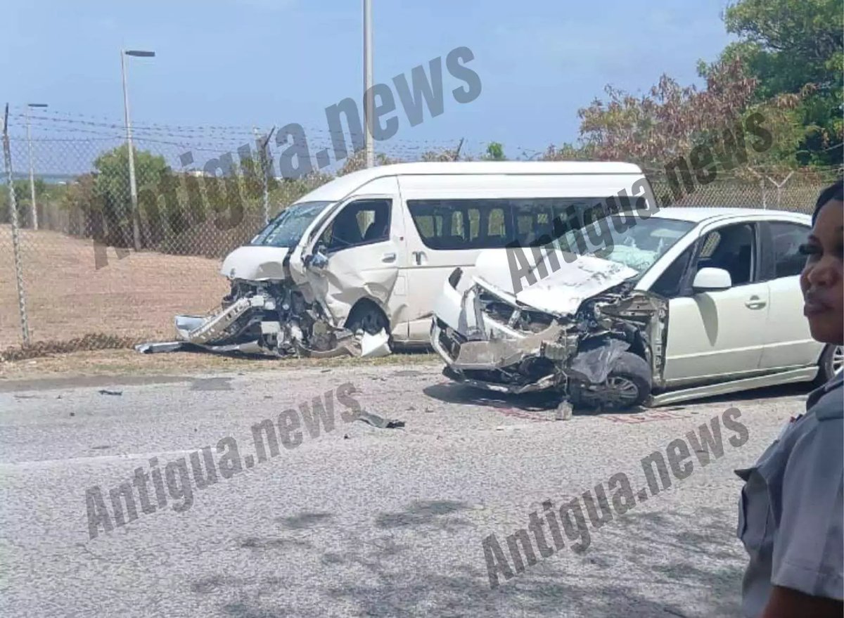 Two Vehicles Destroyed in Serious Collision Near Defence Force Base