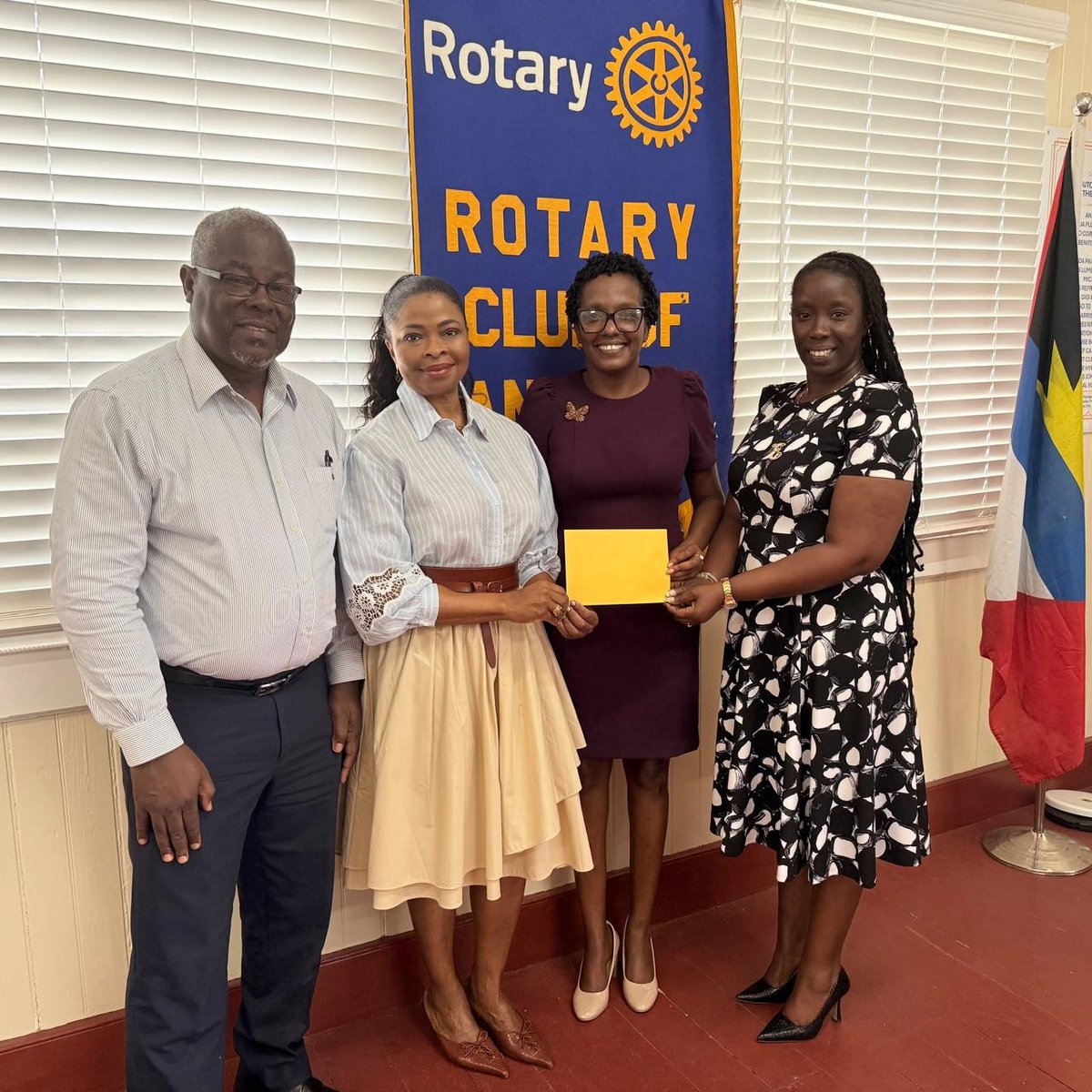 Rotary Club of Antigua Presents EC$10,000 Scholarship Cheque to UWI Five Islands Campus