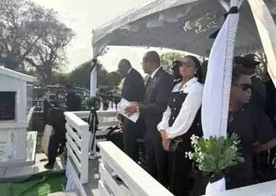 PM Browne Honours Sir Aziz Hadeed at Official Funeral, Hails Legacy of Service