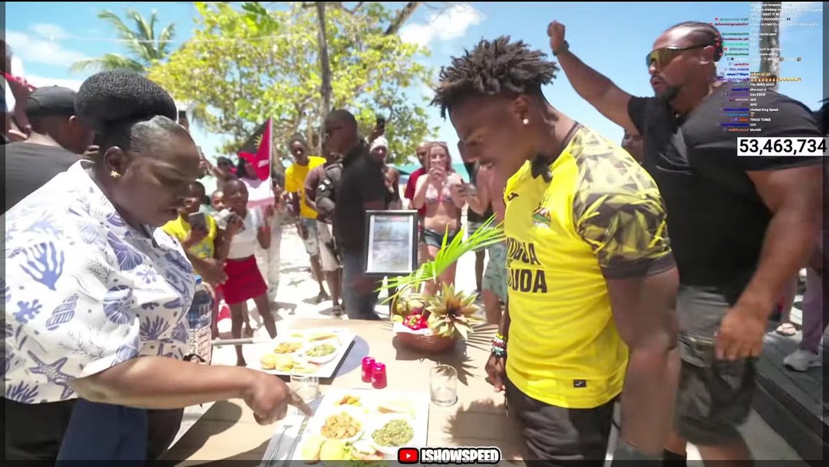 IShowSpeed Tries Antiguan Cuisine Despite Stomach Bug, Shares Reaction Online