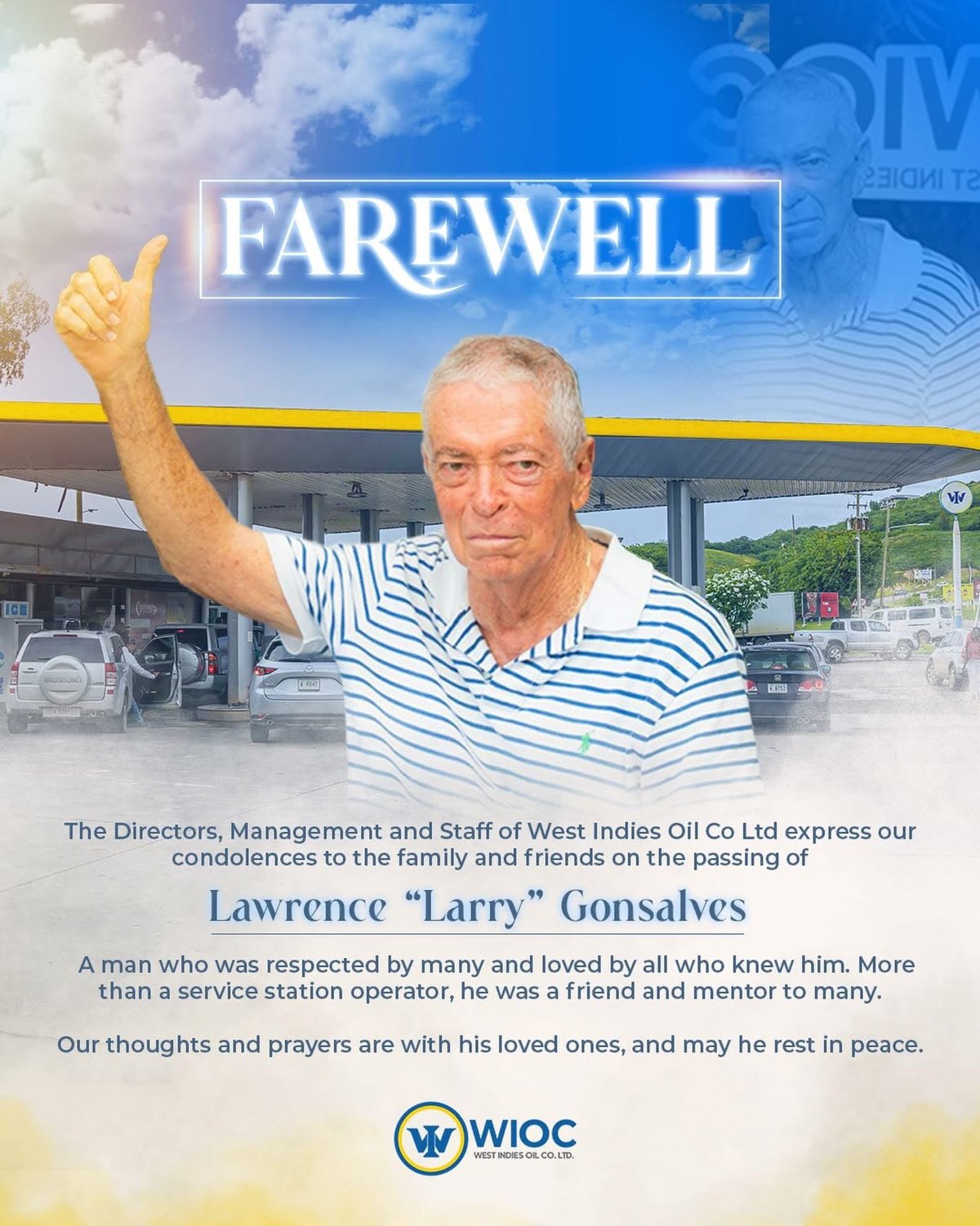 WIOC Mourns Death of Businessman Lawrence 'Larry' Gonsalves